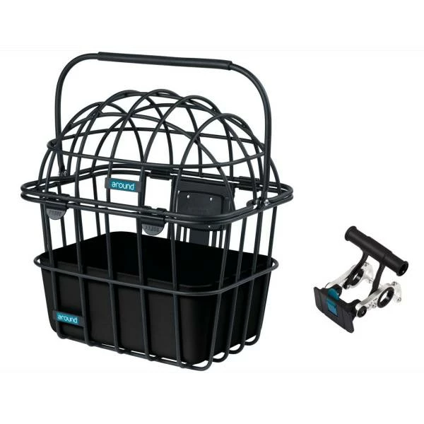 Hollandbikeshop Around Luna Dierenmand Voorop 30 X 38 X 43cm - Zwart 3 Hollandbikeshop Around Luna Dierenmand Voorop 30 X 38 X 43cm - Zwart