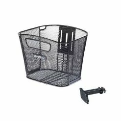 Basil Bold Fietsmand Vast FM - Zwart -Bike Fashion Soldes basil bold fietsmand vast fm zwart 8715019113222 11 l