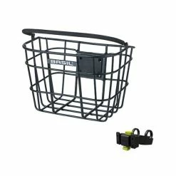 Basil Bremen Fietsmand KlickFix Stuurbocht Aluminium - Zwart