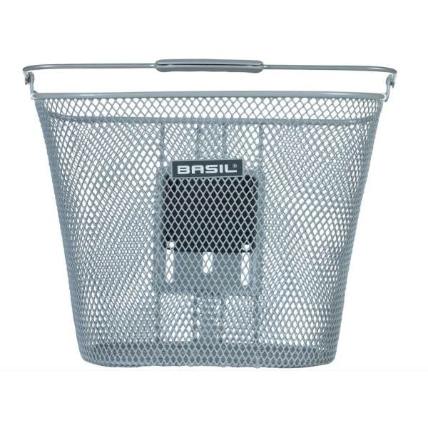 Basil Bremen KF Fietsmand Fijnmazig KlickFix Alu - Zilver 5 Basil Bremen KF Fietsmand Fijnmazig KlickFix Alu - Zilver – Image 3
