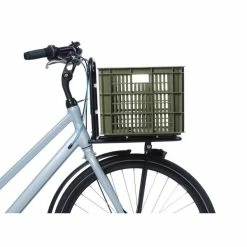 Basil Fietskrat Groot 40L - Mos Groen -Bike Fashion Soldes basil fietskrat groot 40l mos groen 8715019210969 5 l