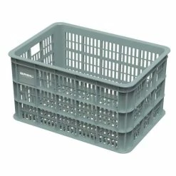 Basil Fietskrat Maat 50L Kunststof - Seagrass Groen -Bike Fashion Soldes basil fietskrat maat 50l kunststof seagrass groen 8715019210730 11 l