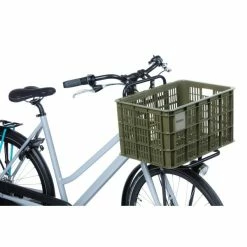 Basil Fietskrat Maat L 40L - Moss Groen -Bike Fashion Soldes basil fietskrat maat l 40l moss groen 8715019211607 6 l