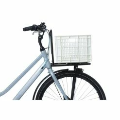 Basil Fietskrat Maat M 29.5L - Bright Wit -Bike Fashion Soldes basil fietskrat maat m 29 5l bright wit 8715019211386 5 l