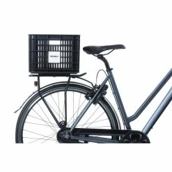 Basil Fietskrat Maat M 29.5L MIK - Zwart -Bike Fashion Soldes basil fietskrat maat m 29 5l mik zwart 8715019211461 6 l
