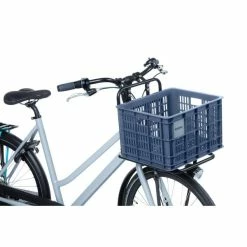Basil Fietskrat Maat M 29.5L - Steen Blauw -Bike Fashion Soldes basil fietskrat maat m 29 5l steen blauw 8715019211355 6 l