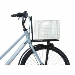 Basil Fietskrat Medium 27L - Wit -Bike Fashion Soldes basil fietskrat medium 27l wit 8715019210914 5 l