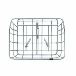 Basil Portland Fietsmand 25L MIK - Chroom -Bike Fashion Soldes basil portland fietsmand 25l mik chroom 8715019504136 3 l