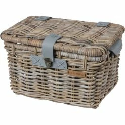 Basil Rieten Fietsmand Denton Medium Grey