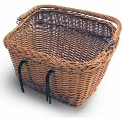 Basil Rieten Fietsmand Dublin Vierkant Met Buik