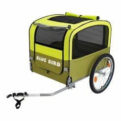 Blue Bird Fiets-/ Hondenkar 20" Lichtgroen/Olijfgroen