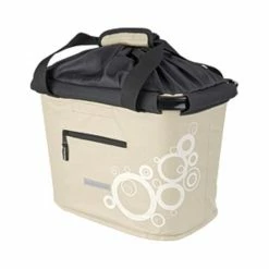 Blue Bird Fietsmand Zand / Wit