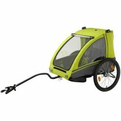 Blue Bird Kinder Fietskar 2-Kinderen - Groen/Grijs