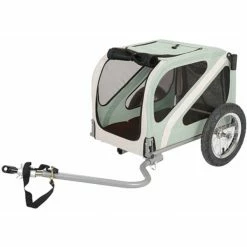 Blue Bird Mini Fiets-/ Hondenkar 12" Groen / Beige