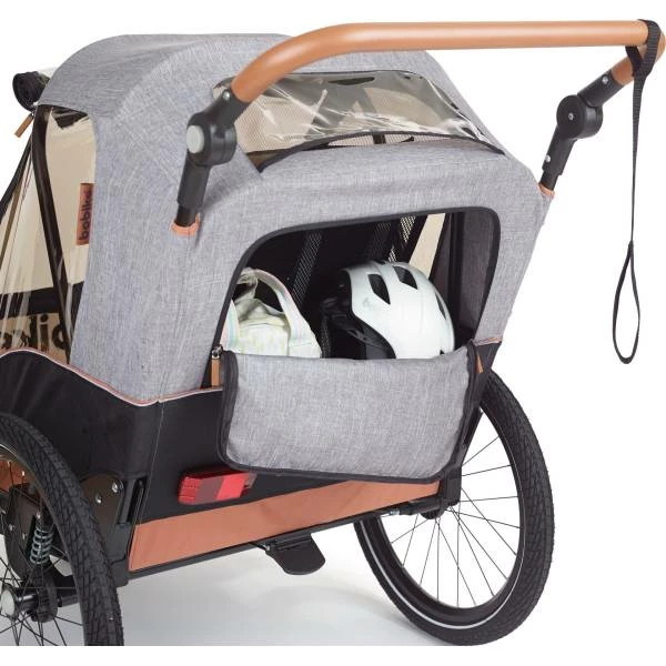 Bobike 2 In 1 Fietskar 2-Kinderen - Zwart/Grijs 8 Bobike 2 In 1 Fietskar 2-Kinderen - Zwart/Grijs – Image 6