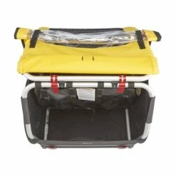 Burley Bee Kinder Fietskar 2-Kinderen - Geel/Zwart -Bike Fashion Soldes burley bee kinder fietskar 2 kinderen geel zwart 677147 5 l