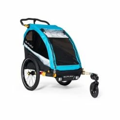 Burley Dlite X Single Kinderkar 1-Kind - Blauw/Zwart