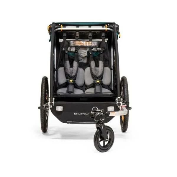 Burley Encore X Fietskar 2-Kinderen - Zwart/Turquoise 6 Burley Encore X Fietskar 2-Kinderen - Zwart/Turquoise – Image 4