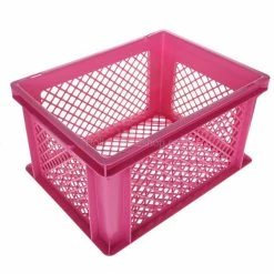 Hollandbikeshop HBS Fietskrat 25L - Roze -Bike Fashion Soldes hbs fietskrat 25l roze 8719274344582 2 l