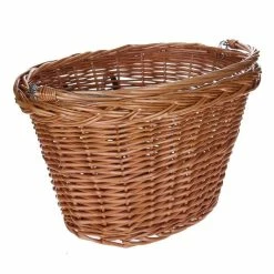 Hollandbikeshop HBS Rieten Fietsmand Met Haken - Naturel