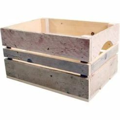 Hollandbikeshop HBS Woodybox Steiger Fietskrat Hout 40x30x24cm