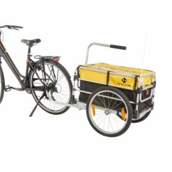 M-Wave Fold & Carry Fietsaanhanger Tot 40kg - Grijs/Geel -Bike Fashion Soldes m wave fold carry fietsaanhanger tot 40kg grijs geel 622456 3 l