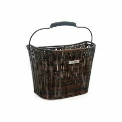 New Looxs Fietsmand Rattan Lombok Dark