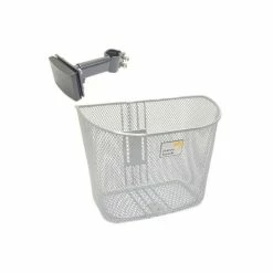 New Looxs Toscane Fietsmand Rapidlock Zilver