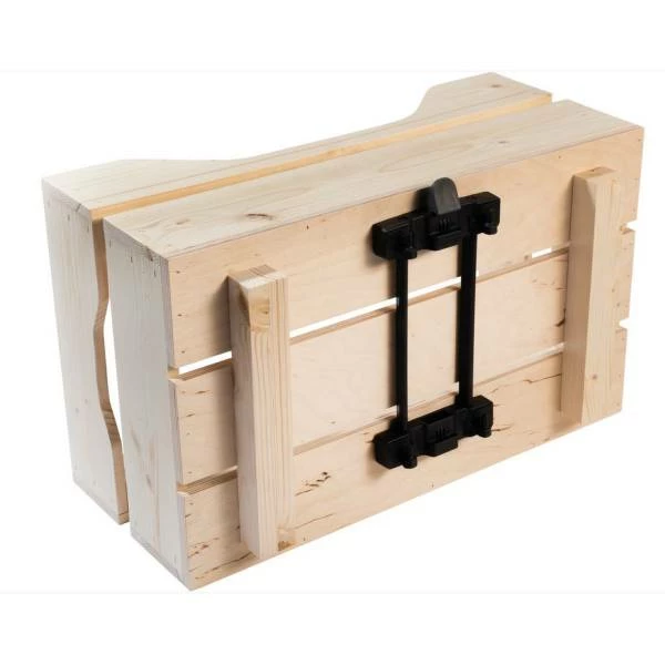 Racktime Woodpacker Fietskrat 25L Hout - Zwart 4 Racktime Woodpacker Fietskrat 25L Hout - Zwart – Image 2