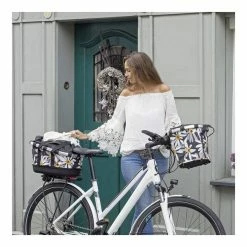 Rixen & Kaul Bikebasket GT Fietsmand 21L RT - Zwart/Wit -Bike Fashion Soldes rixen kaul bikebasket gt fietsmand 21l rt zwart wit 4030572105175 5 l