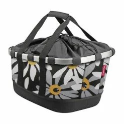 RIXEN & KAUL Rixen&Kaul Bikebasket GT Fietsmand Achterop 21L - Zwart/Wit -Bike Fashion Soldes rixen kaul bikebasket gt fietsmand achterop 21l zwart wit 4030572105182 1 l