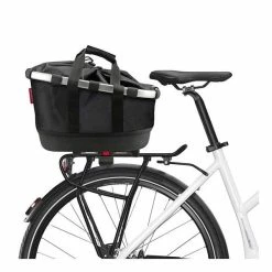 RIXEN & KAUL Rixen&Kaul Bikebasket GT Fietsmand Achterop 21L - Zwart/Wit -Bike Fashion Soldes rixen kaul bikebasket gt fietsmand achterop 21l zwart wit 4030572105182 3 l