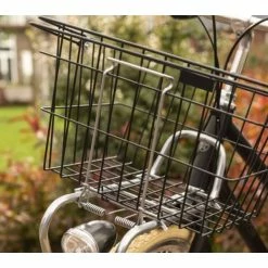 Steco Vintage Fietsmand Achterop Staal - Mat Zwart -Bike Fashion Soldes steco vintage fietsmand achterop staal mat zwart 8713397009366 1 l