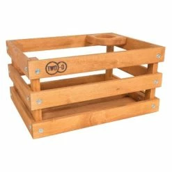Hollandbikeshop Two-O Fietskrat Hout - Bruin