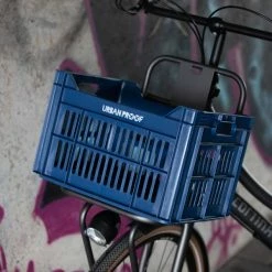 Urban Proof Fietskrat 30L - Donkerblauw -Bike Fashion Soldes urban proof fietskrat 30l donkerblauw 8714044405609 11 l