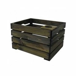 Wicked Fietskrat Groot Met Bekerhouder 43x35x27cm - Grijs