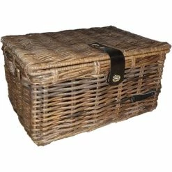 Wicked Fietsmand Met Klep Large - Bruin