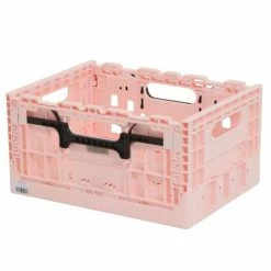 Wicked Smart Crate Fietskrat 16L - Lichtroze/Zwart