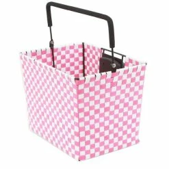 Wicked Straps Fietsmand E-Bike A-Head Ø95mm - Roze/Wit