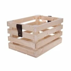 Hollandbikeshop Woodybox Houten Fietskrat - Bruin -Bike Fashion Soldes woodybox houten fietskrat bruin 8719461001687 1 l